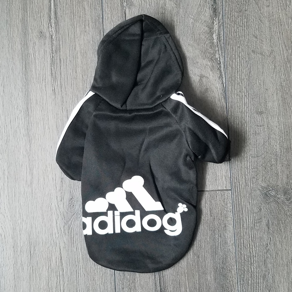 *SOLD* NWT 2-Legged Adidog Hooded Sweatshirt